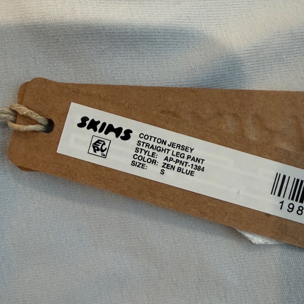 NWT Skims Light Blue/Gray Lounge Pants Size S - Picture 6 of 6